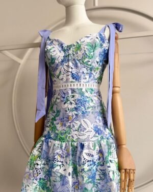 Vestido Floreado Azul Maya